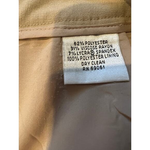 Talbots Classic Office Ready Career Skirt Tan 12P - Picture 4 of 4